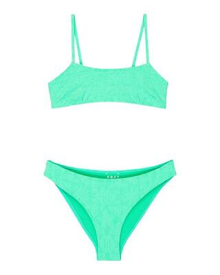 Zweiteiliges bralette-bikini-set hippie hour grün meisjes 6-16