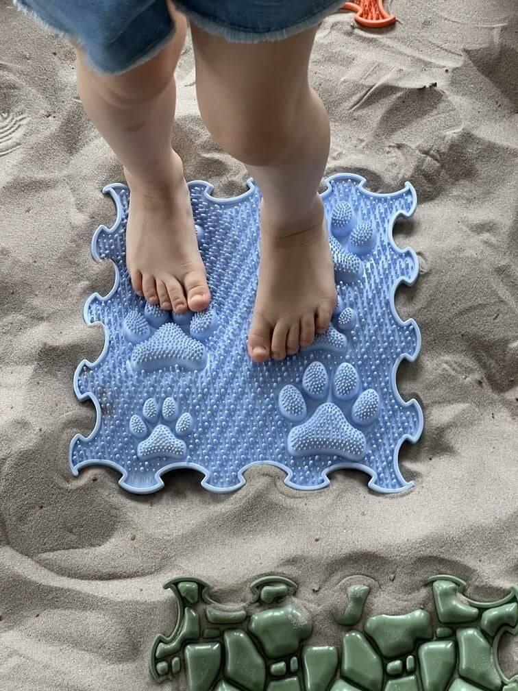 Tappetino sensoriale massaggiante per piedi 30 × 30 cm 2/7