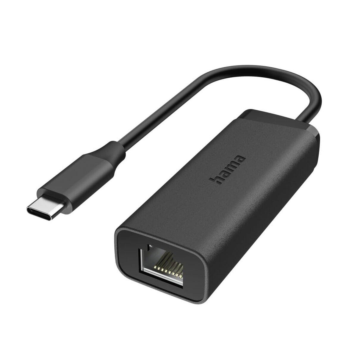 Adaptador USB-C a Red RJ45 HAMA 00200360 Negro 5/5