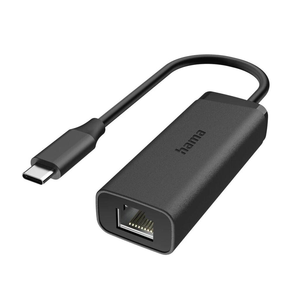 USB-C to RJ45 Network Adapter HAMA 00200360 Black