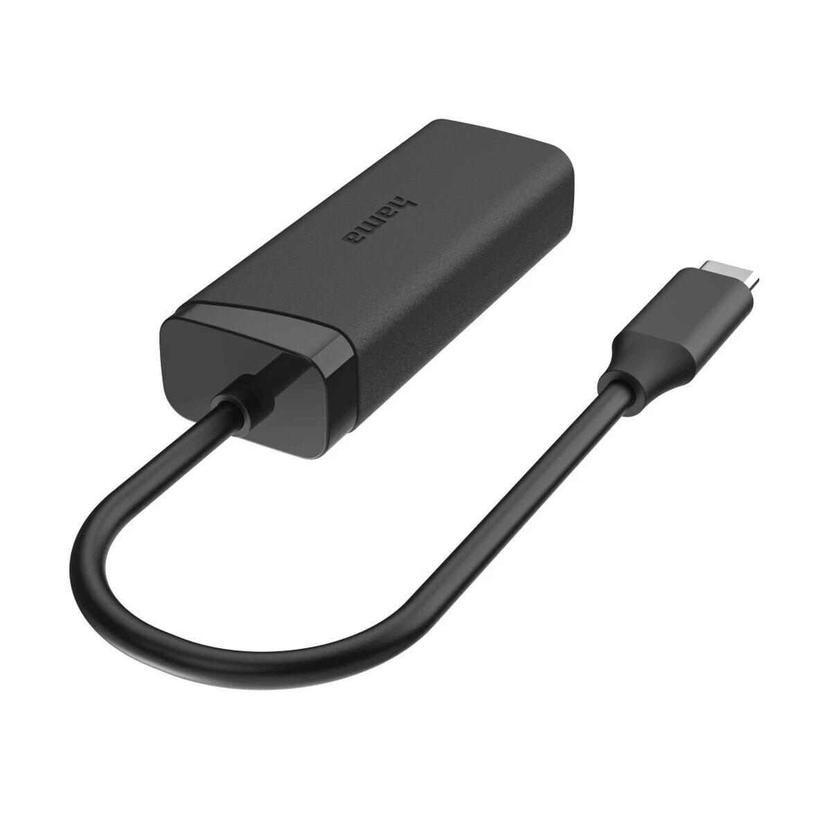 Adaptador USB-C a Red RJ45 HAMA 00200360 Negro 4/5