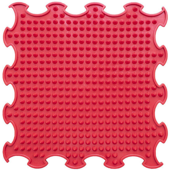 Rote sensorische Massagematte 30x30 cm, hart/weich