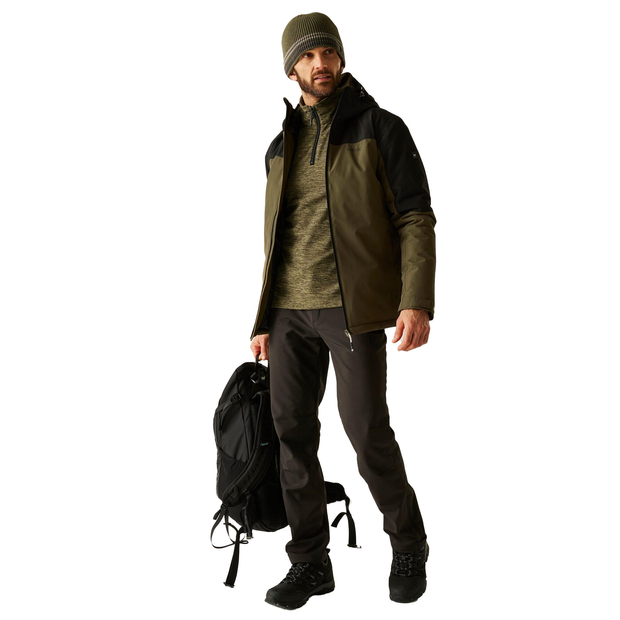 "Thornridge" Jacke, wasserfest für , Isoliert Herren Olivgrün 4/5