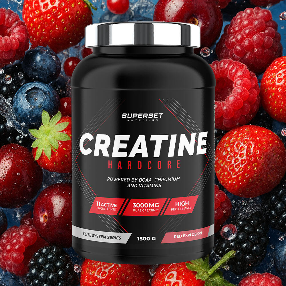Creatinas - Creatine Hardcore (1,5kg) - Explosión Roja 2/5