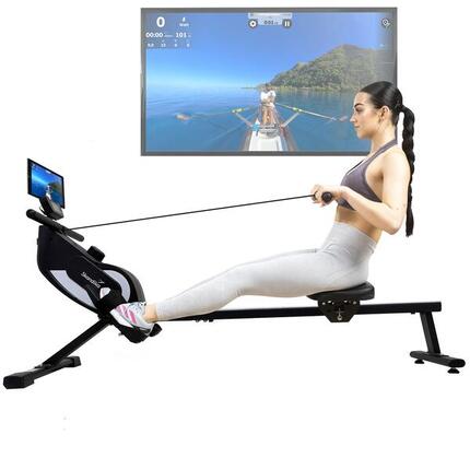 Rameur Magnétique connecté - Venn P5-M - 16 niveaux de résistance - Inertie 5 kg