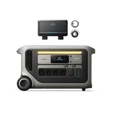 Kit anker solix bluetti f3000 met alternator charger, dubbele dc-lader 1200w