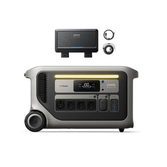 Kit Anker SOLIX F3000 avec chargeur 2, double chargeur DC 1200W