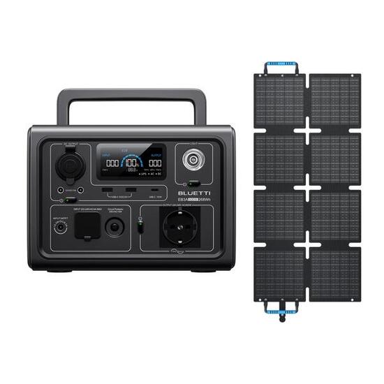 EB3A con pannello 60W 268Wh power station per lavoro mobile e camping casa