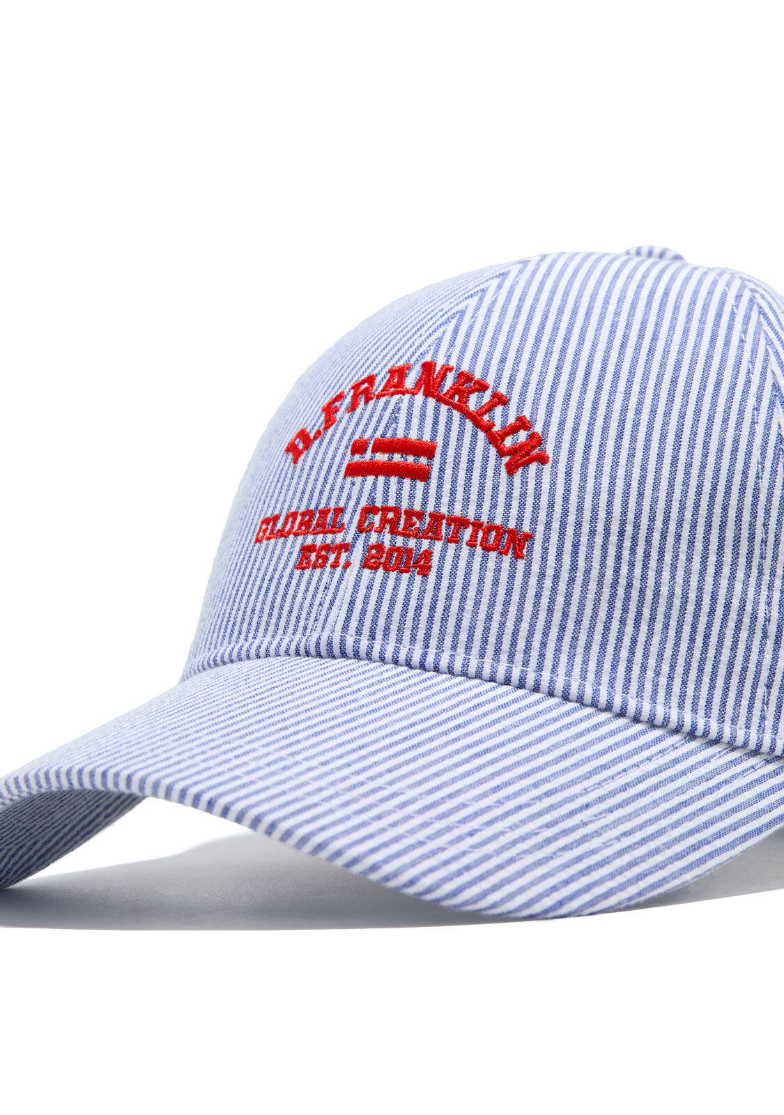 Gorra Unisex D.Franklin de Rayas Color Azul 3/4