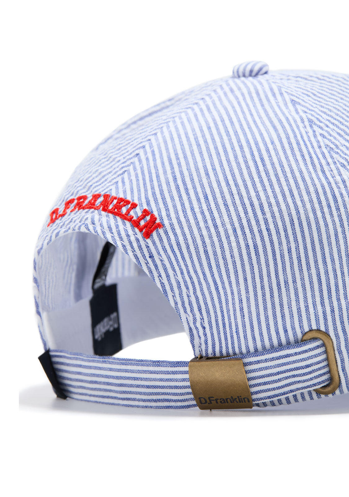 Gorra Unisex D.Franklin de Rayas Color Azul 4/4