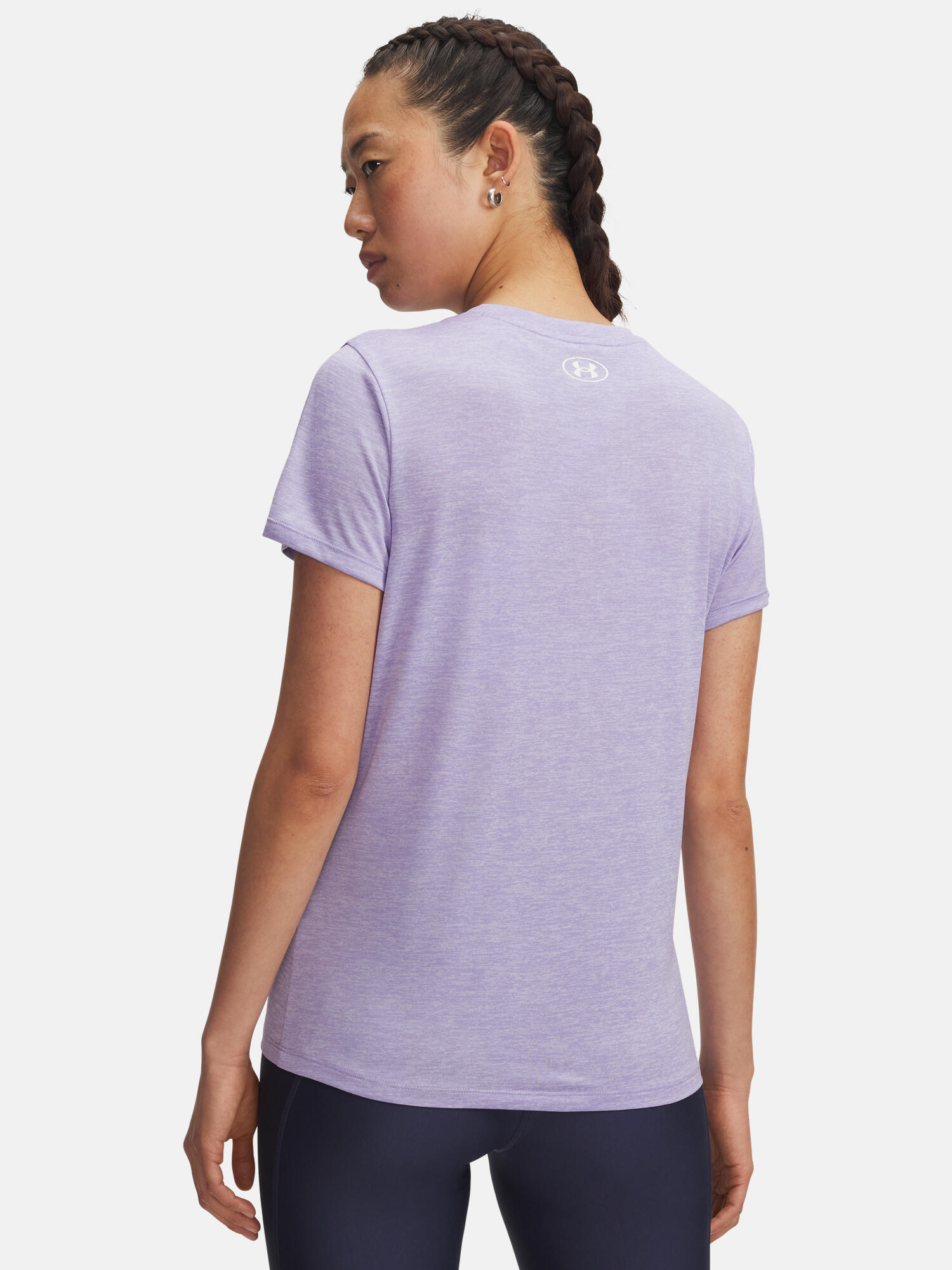 T-shirt d'entraînement femme Under Armour Tech Twist transparent/blanc 2/4