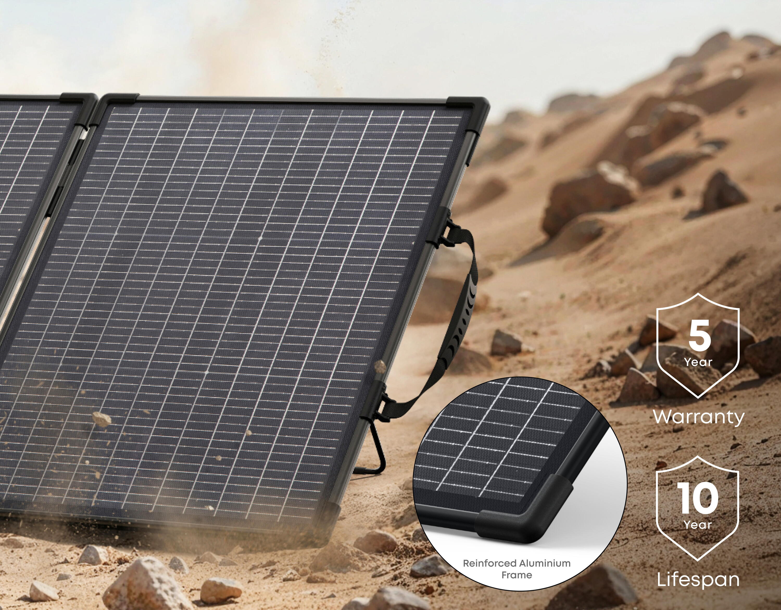 Pannello solare bifacciale ANKER SOLIX PS100, 100 W perC1000X/C800X/C300X 7/7
