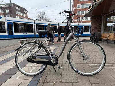Grandeur citybike 50 cm, metalen grijs, 7 versnellingen