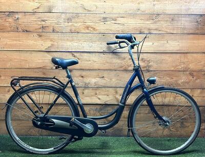 Batavus stadsfiets dames 28" - zwarte moederfiets, tweedehands geserviced