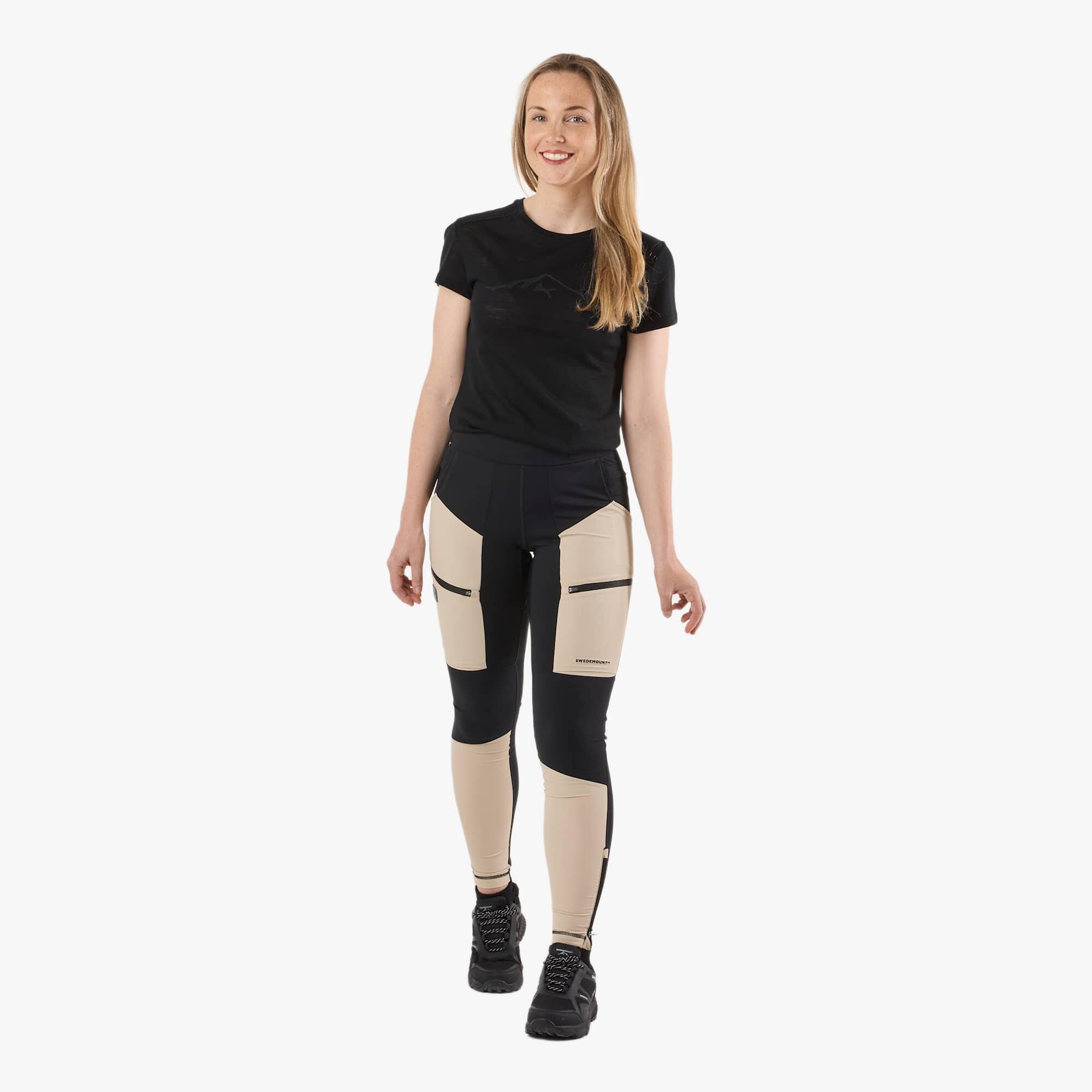 Damen Wandern Outdoorhose wasserabweisend atmungsaktiv Trondheim Trekking Tights 3/8
