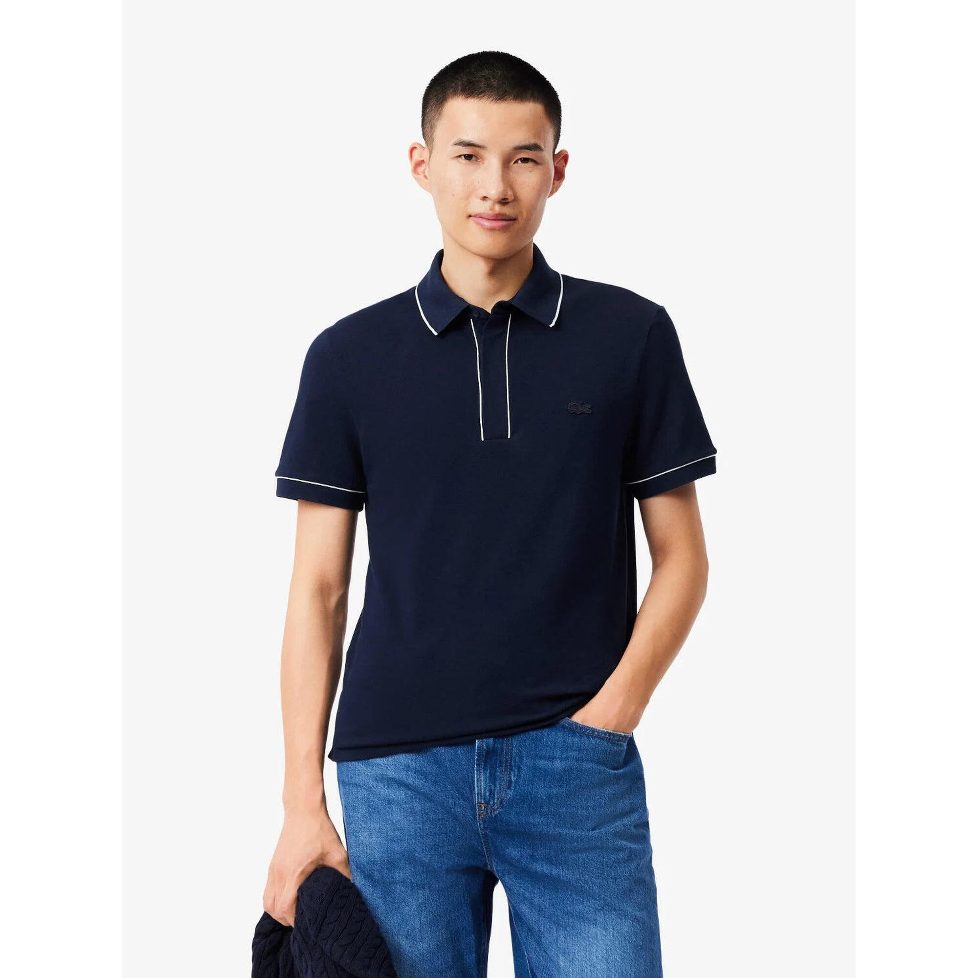 Lacoste - Polo Paris Lacoste - Homme - Polo Manches Courtes - Bleu - Decathlon