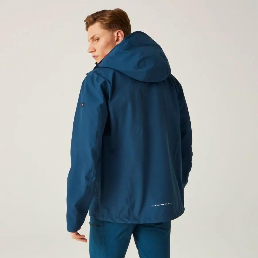 Giacca - trekking,pesca - uomo - impermeabile - bosfield ii - blu 3/7