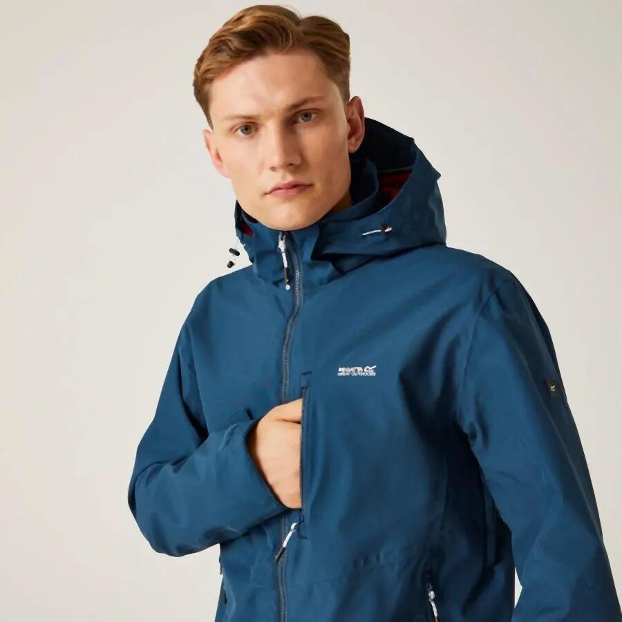 Giacca - trekking,pesca - uomo - impermeabile - bosfield ii - blu 5/7