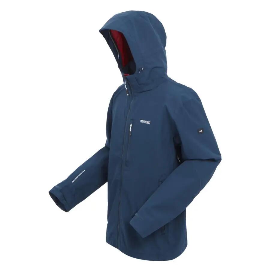 Giacca - trekking,pesca - uomo - impermeabile - bosfield ii - blu 4/7