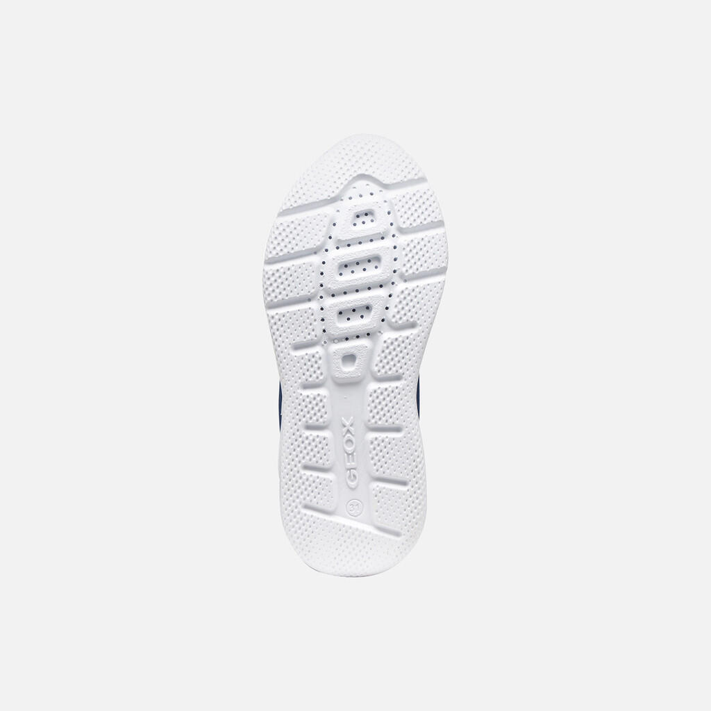 Baskets Fille J SPRINTYE FAST IN GIRL Bleu Roi Foncé/Rose Foncé 7/7