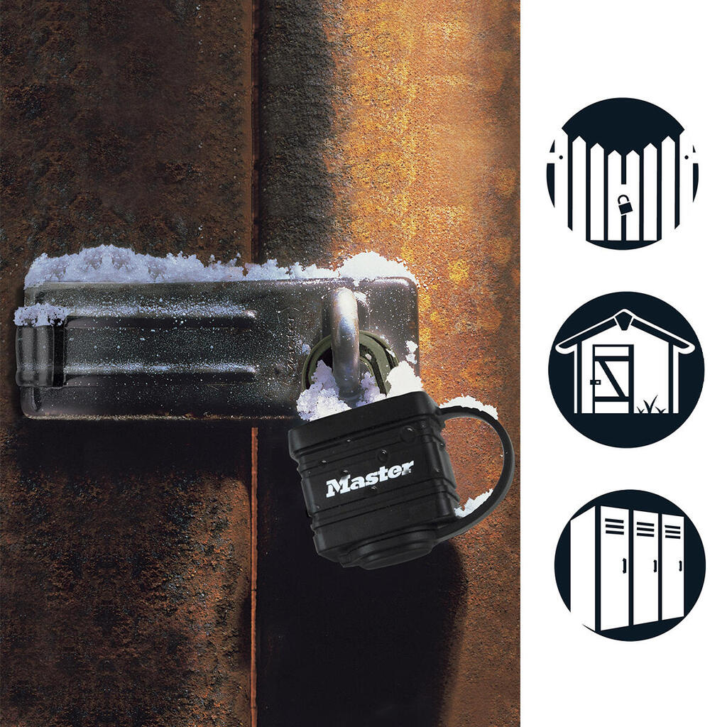7804EURT Pack of 2 Laminated Padlocks with Key and Thermoplastic Cover