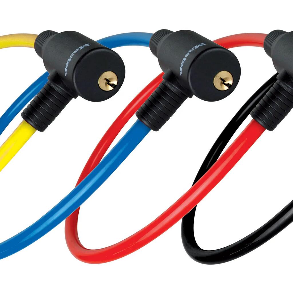 Bike Cable Lock [Key] [65 cm Colourful Cable] [Outdoor] 8169EURDPRO