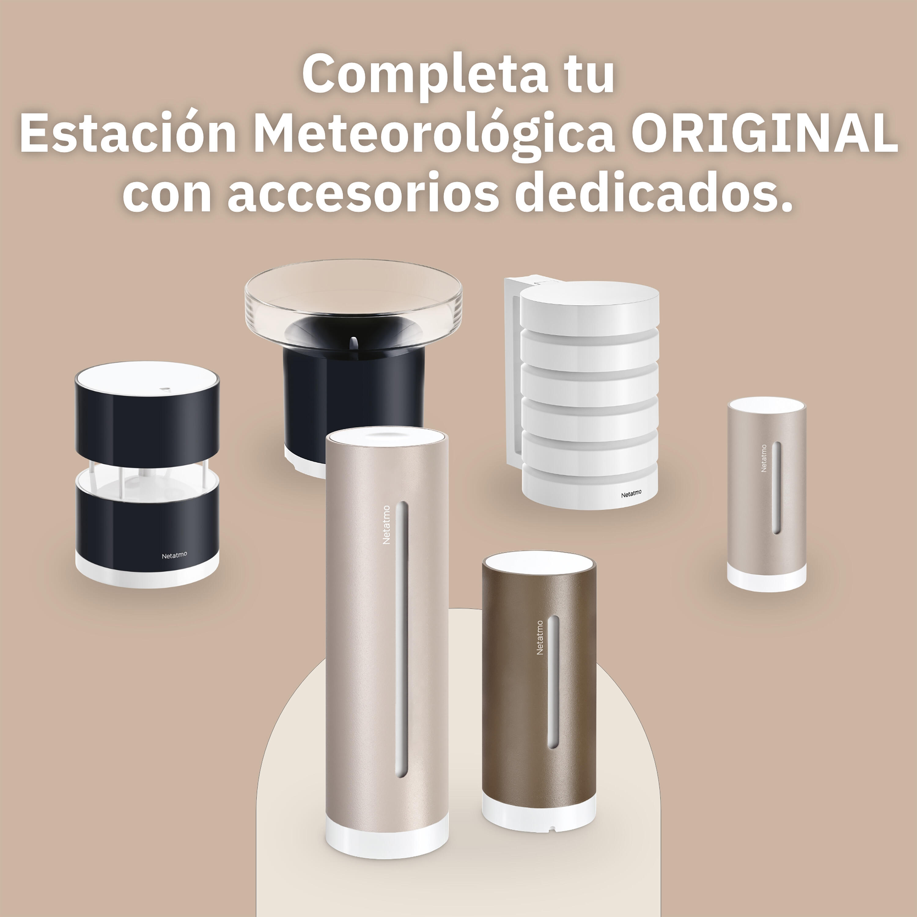Netatmo estación meteorológica original beige arena 5/5