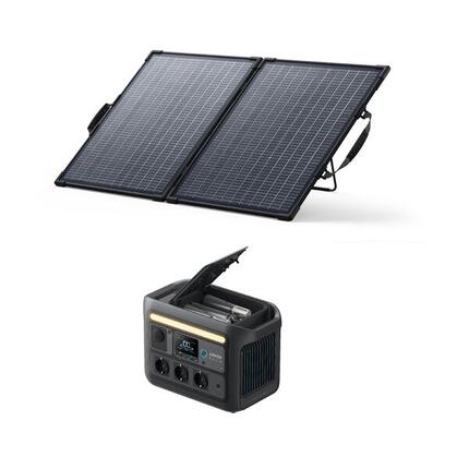 Kit station électrique Anker SOLIX C800X avec Panneau solaire bifacial 100 W