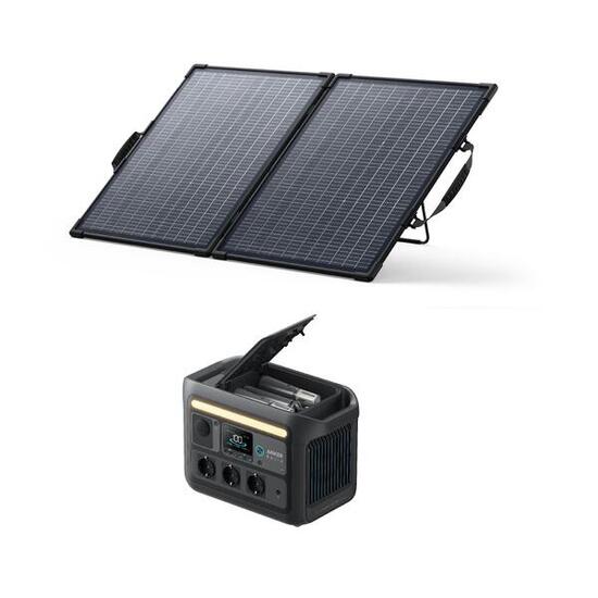 Kit station électrique Anker SOLIX C800X avec Panneau solaire bifacial 100 W
