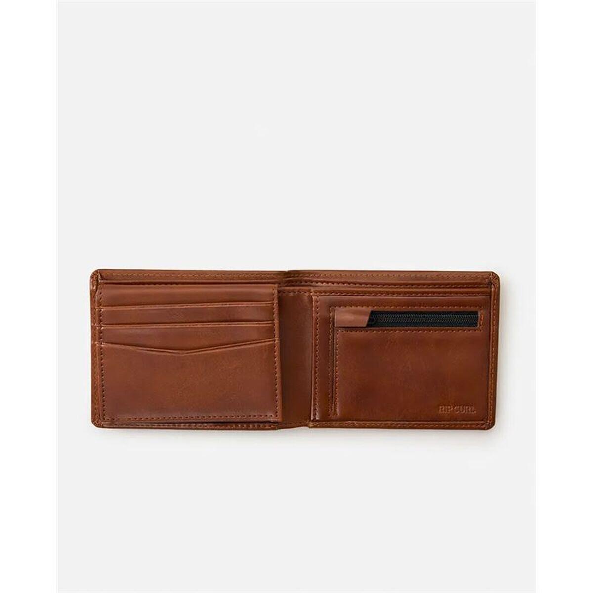Portefeuille Homme RIP CURL Stapler Pu All Day Brun foncé 3/4
