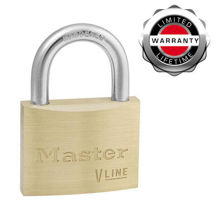 Master Lock 4150 Cadenas à Clé en Laiton, Doré, 6,8 x 5 x 1,4 cm