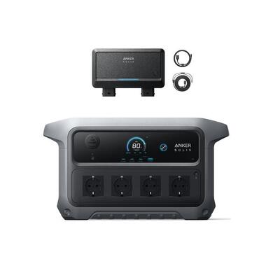 Kit anker solix c2000 gen 2 met alternator charger, dubbele dc-lader 1200w