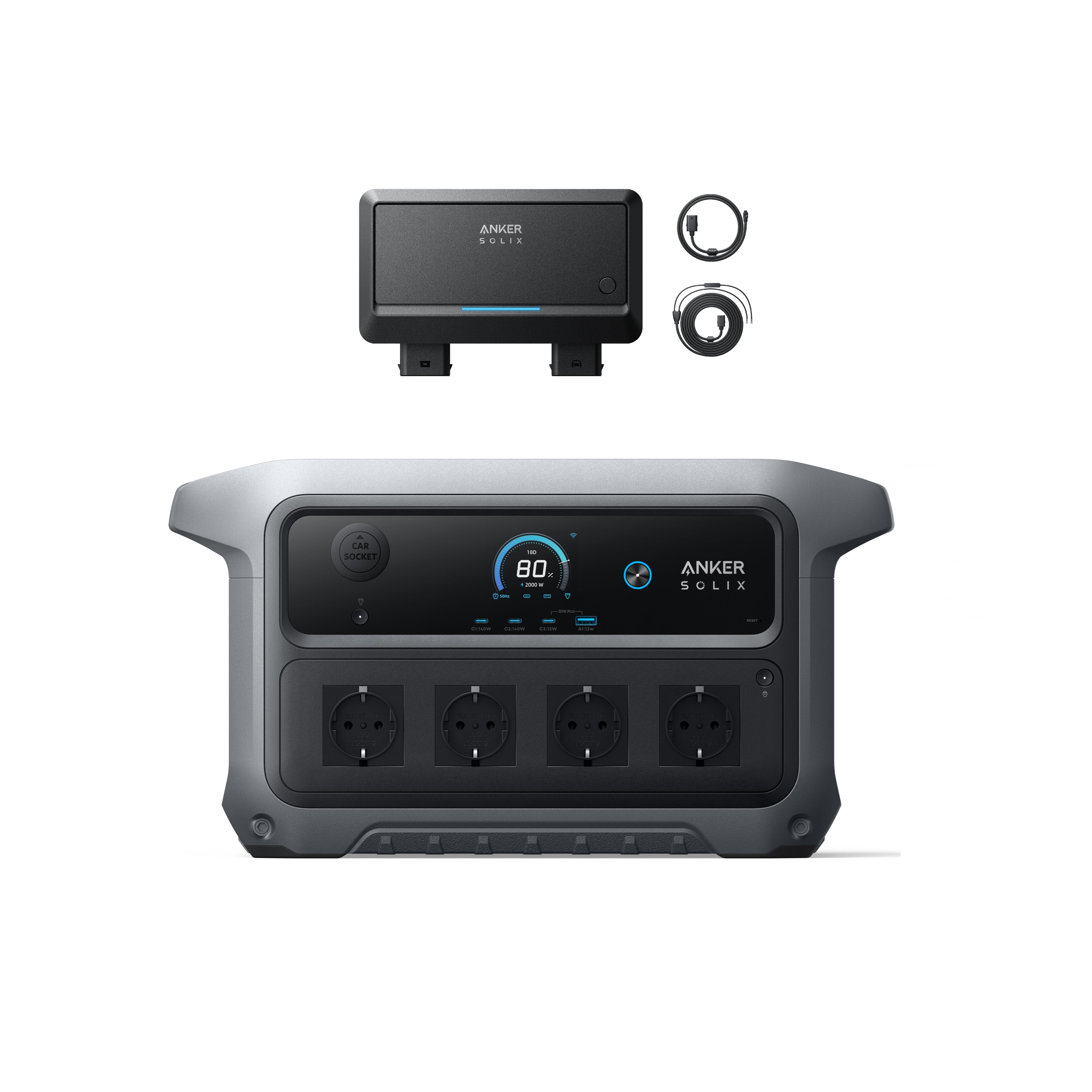 ANKER Sada ANKER C2000 Gen 2 s Alternator Charger, dvojitá DC nabíječka 1200W