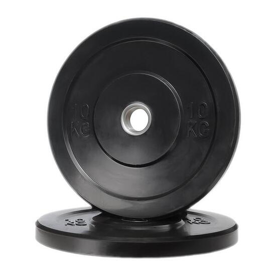 Disco Olimpionico Bumper Gommato 10 KG Foro 50 mm Pesi Palestra