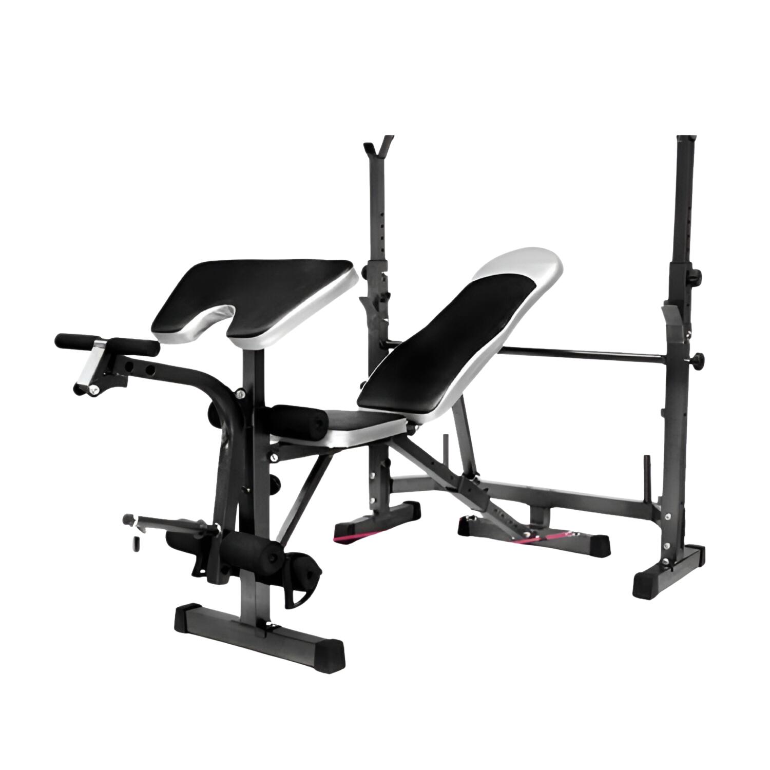 Weightlifting bench with barbell rack, HFT model MB1 - Homefittools