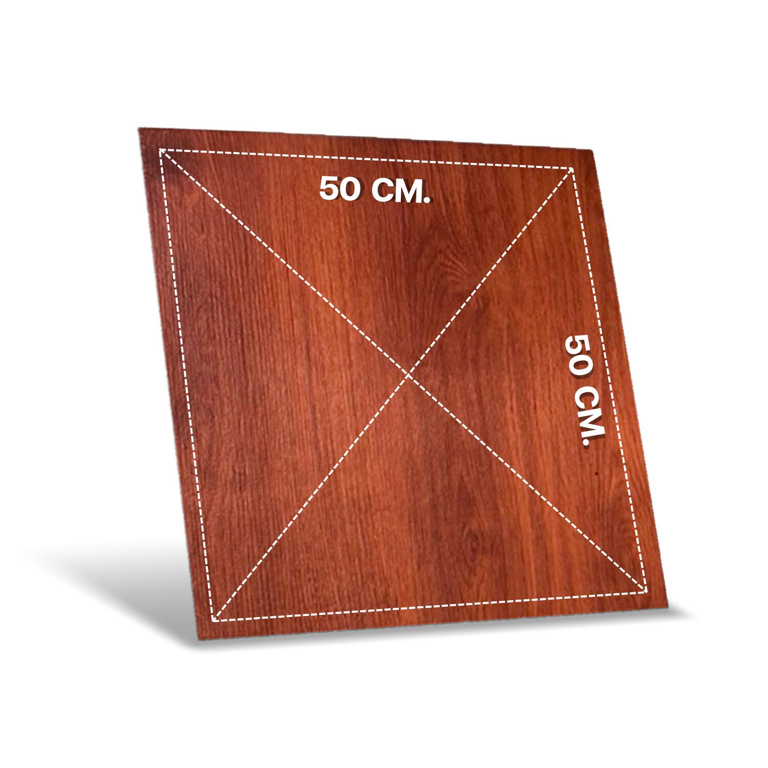 Wood-patterned rubber floor mat, gold-brown color, model W3 - Homefittools