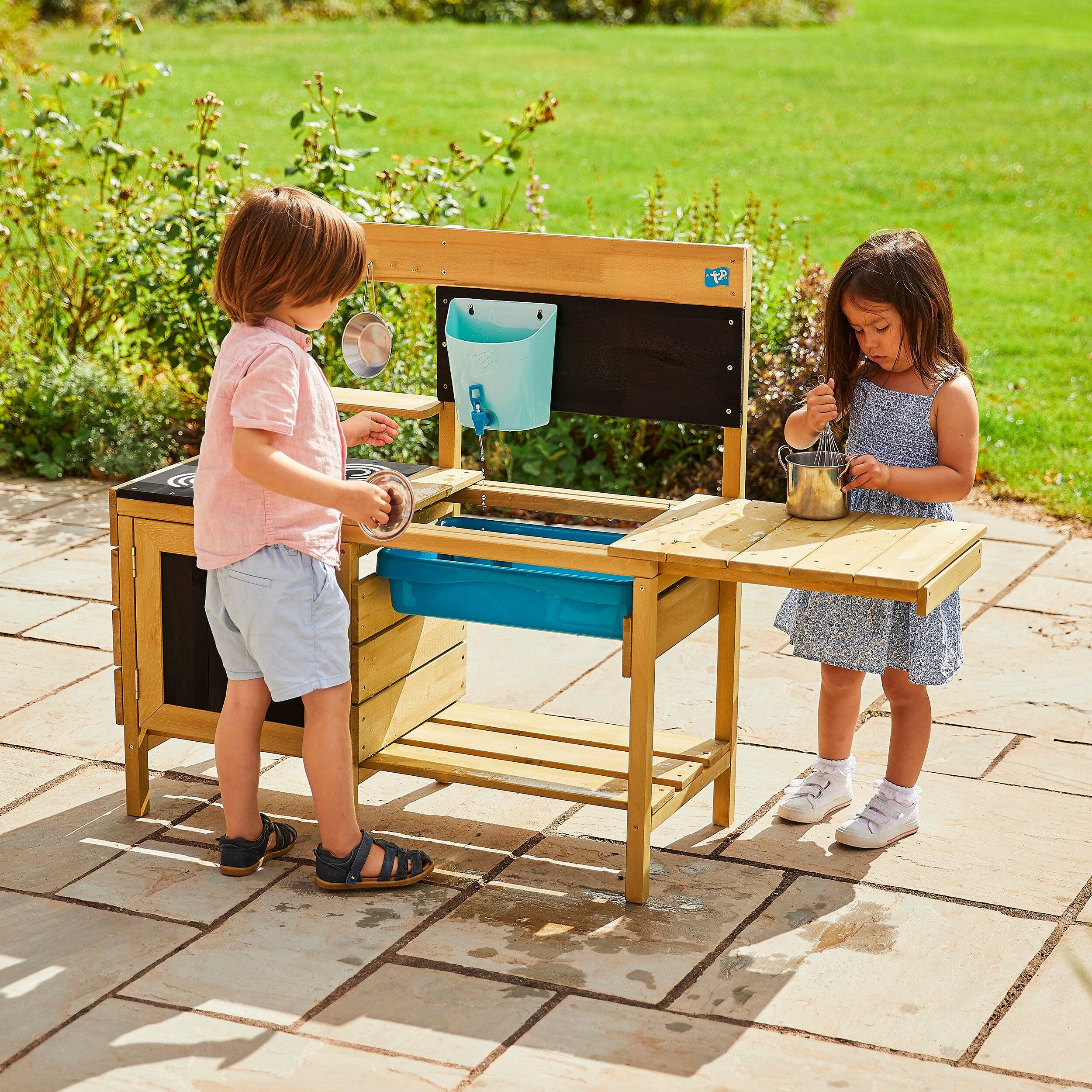 Buitenkeuken voor kinderen DELUXE bruin FSC® 2/5