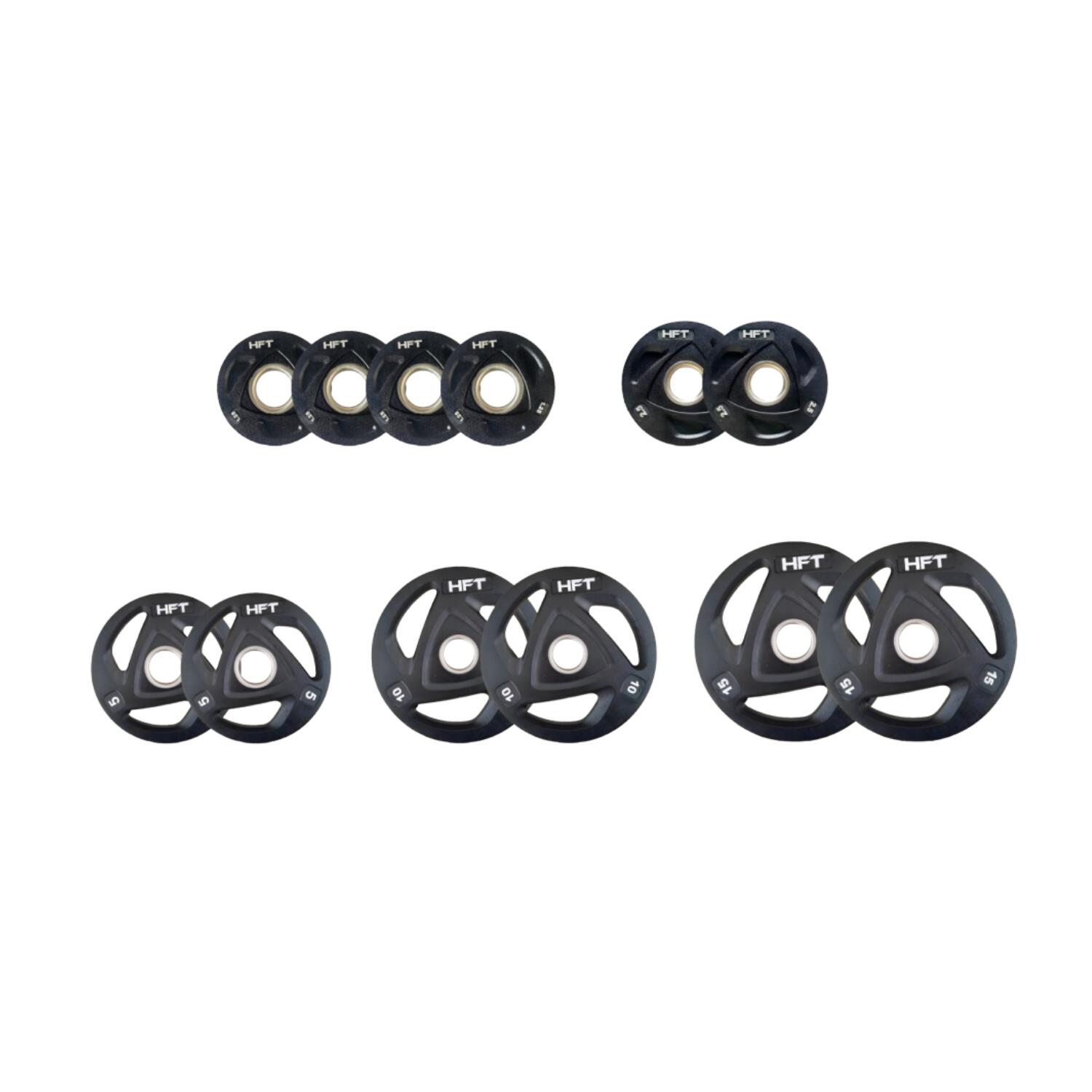 SET of HFT Olympic 70 KG Weight Plates - Homefittools