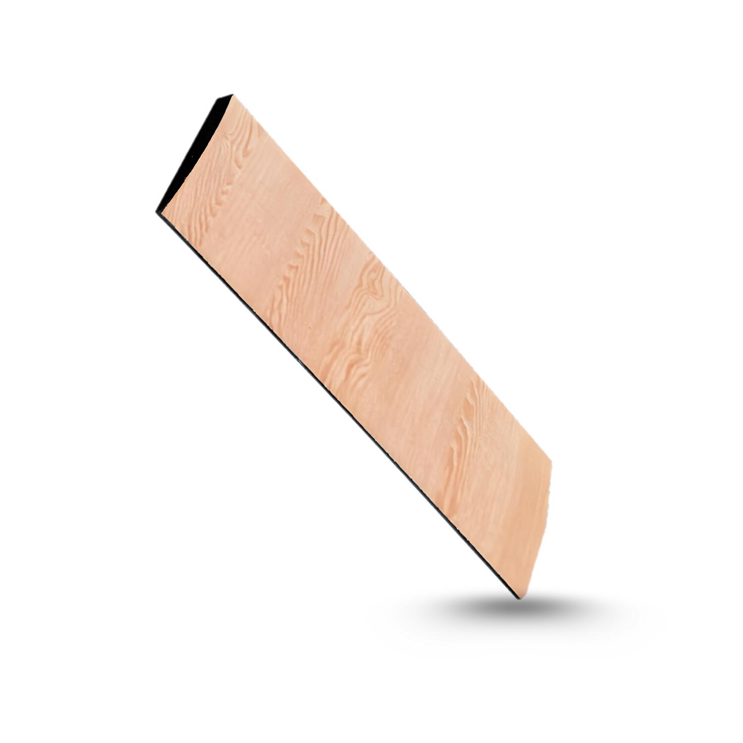 Wood-patterned floor edging tile, light brown color, model W4 - Homefittools