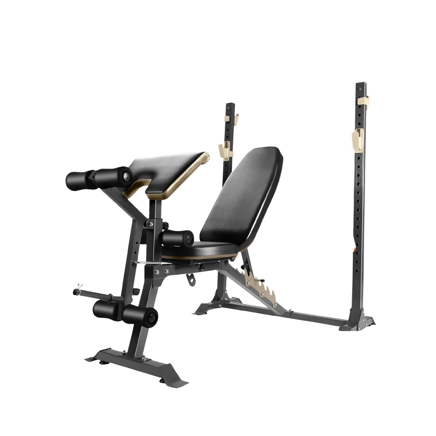 Weightlifting bench with barbell rack, HFT model MB5 - Homefittools