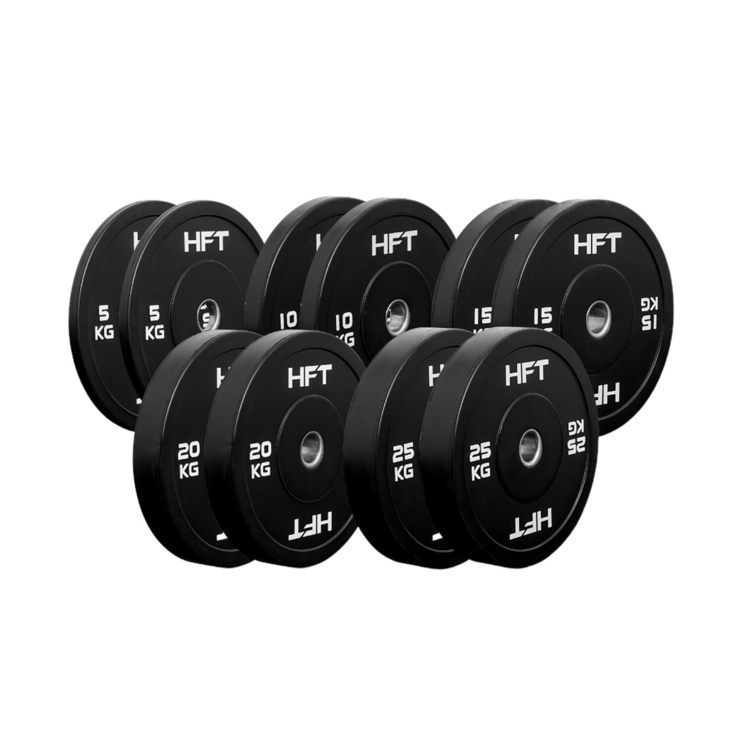 SET of HFT Bumper Weight Plates, 150 KG. - Homefittools