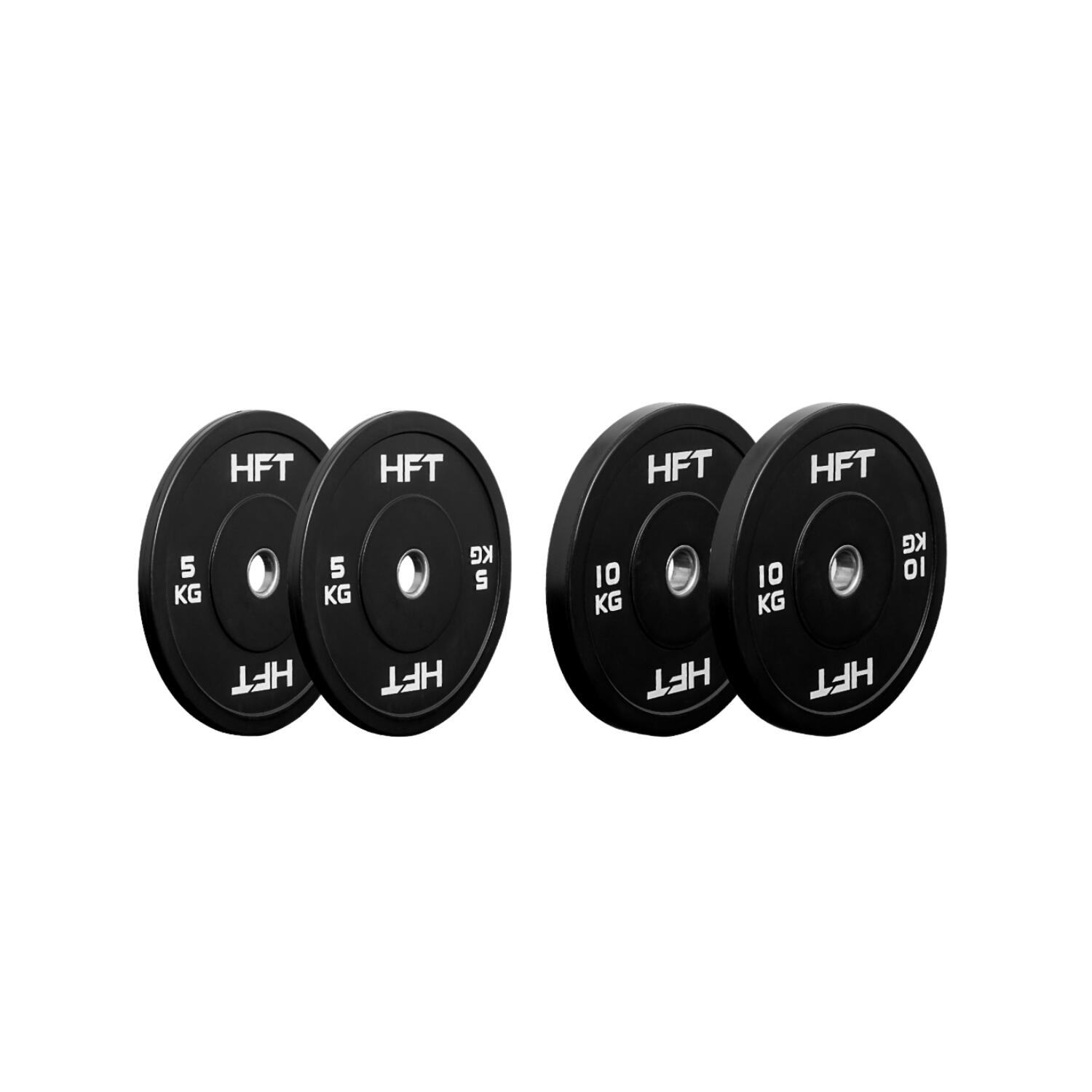 SET of HFT Bumper Weight Plates, 30 KG. - Homefittools