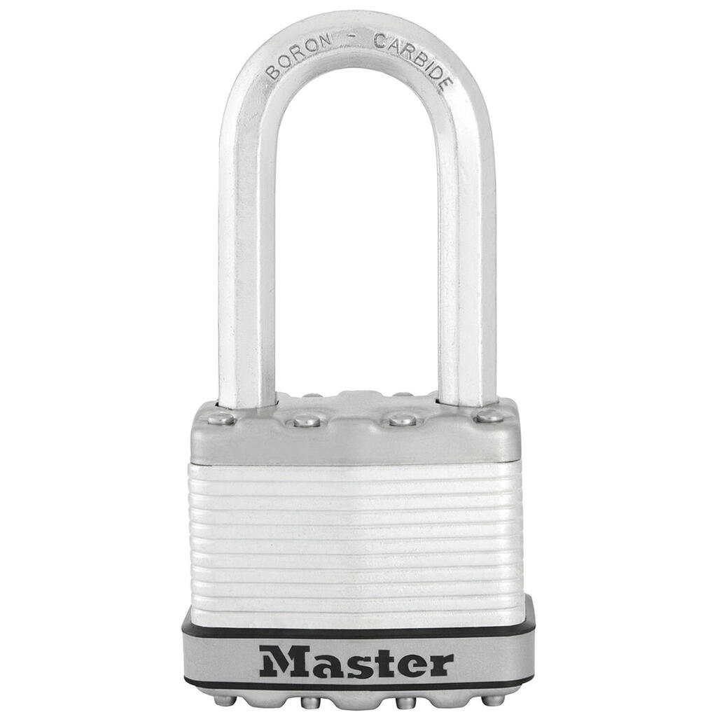 Heavy Duty Padlock [Key] [Laminated Steel] [Weatherproof] [Long Shackle]