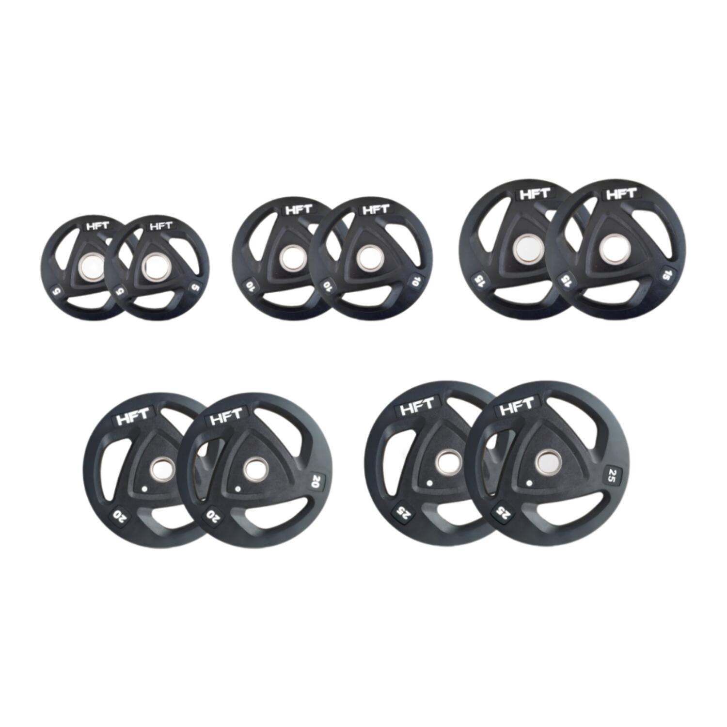 SET of HFT Olympic Weight Plates, 150 KG. - Homefittools