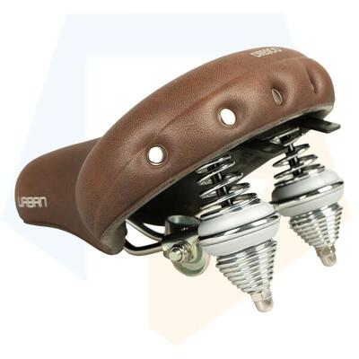 Dresco drifter fietszadel urban xl - bruin - unisex