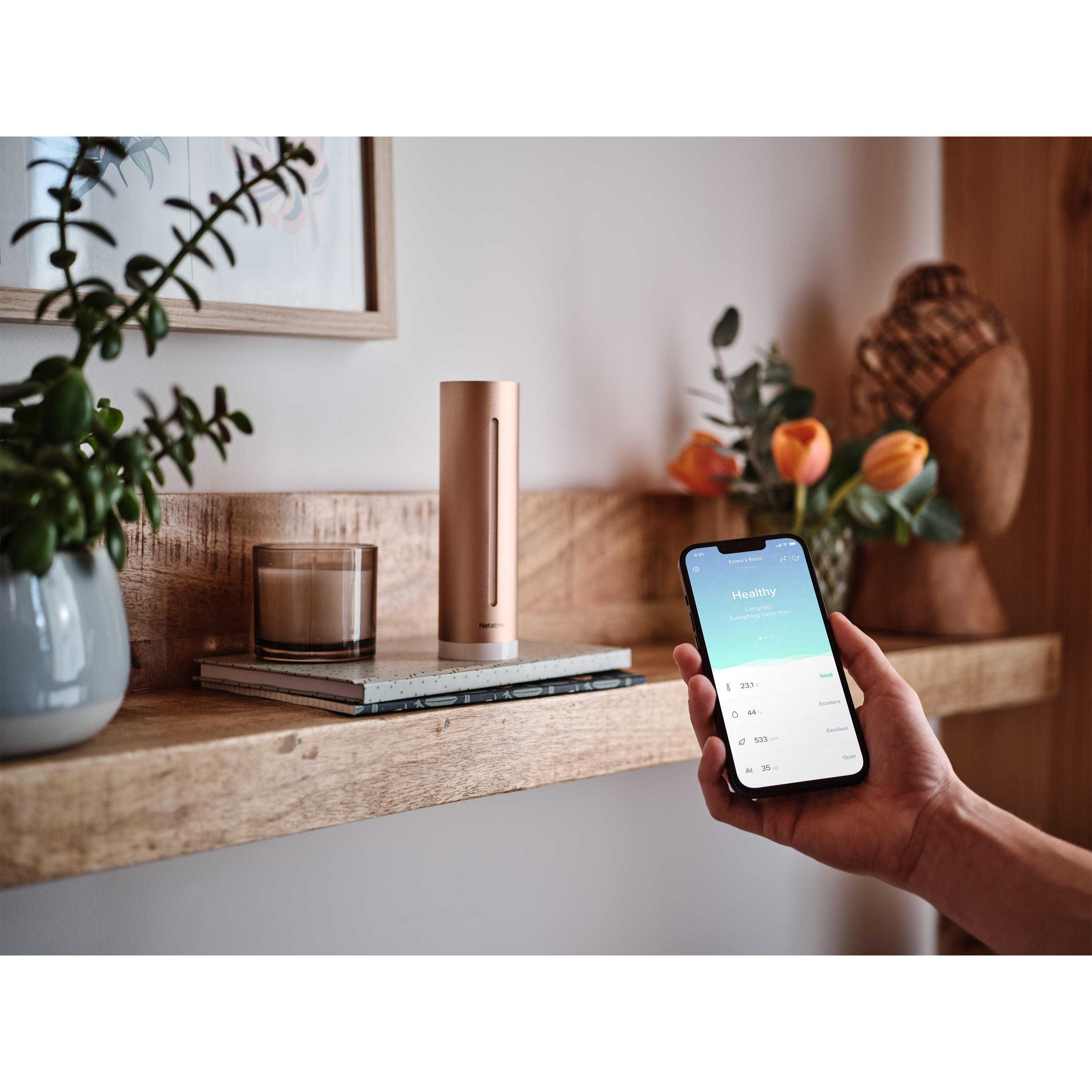 Netatmo medidor de calidad del aire interior inteligente 2/5