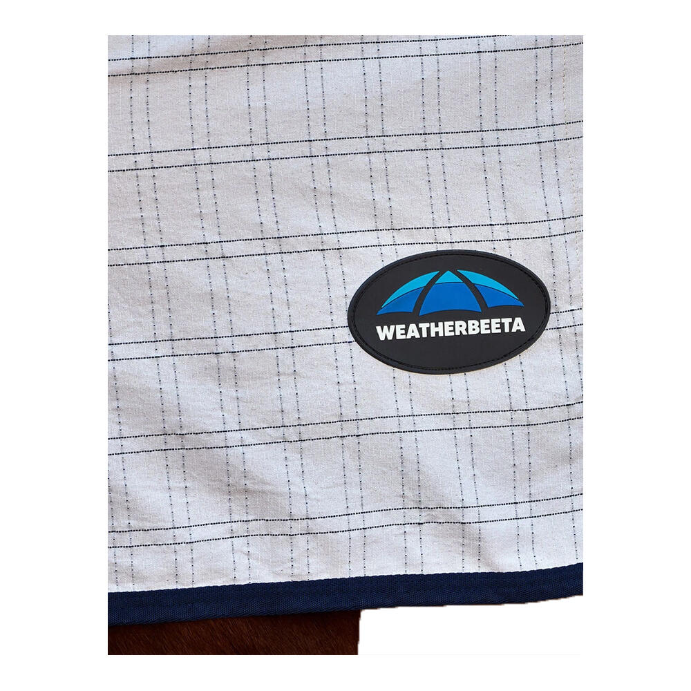 Comfitec StandardNeck Cotton Horse Under Rug (White/Navy) 4/4