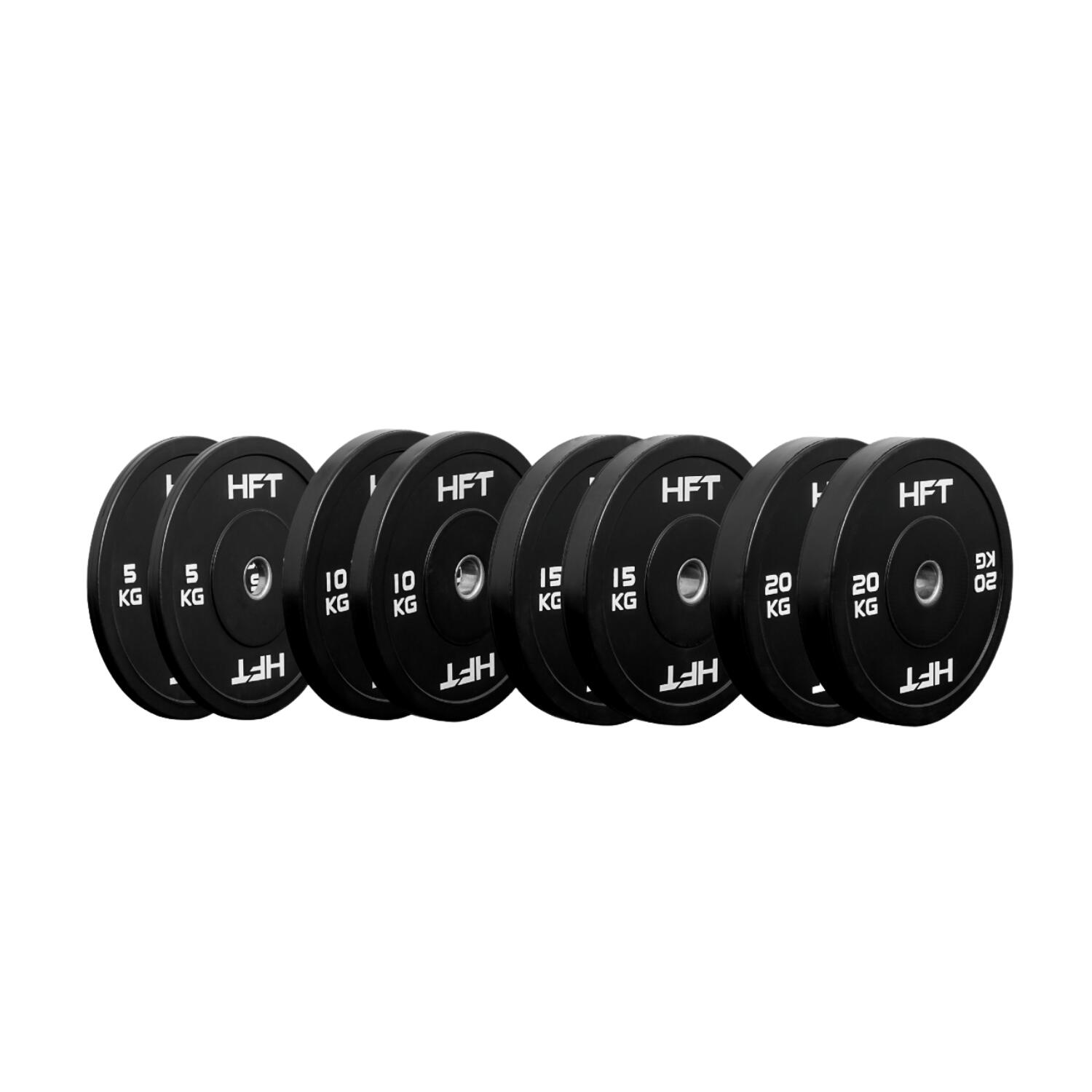 SET of HFT Bumper Weight Plates, 100 KG. - Homefittools