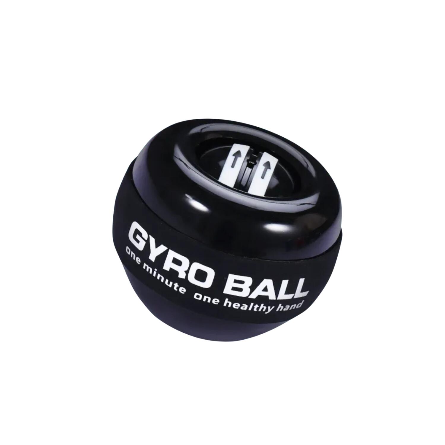 Gyro Ball Wrist Exercise Ball, Real Black Model (No Lights) - Homefittools