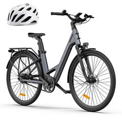 ADO Air28 Vélo électrique, 28" Ebike, Entraînement par Courroie, APP, 250W, 36V